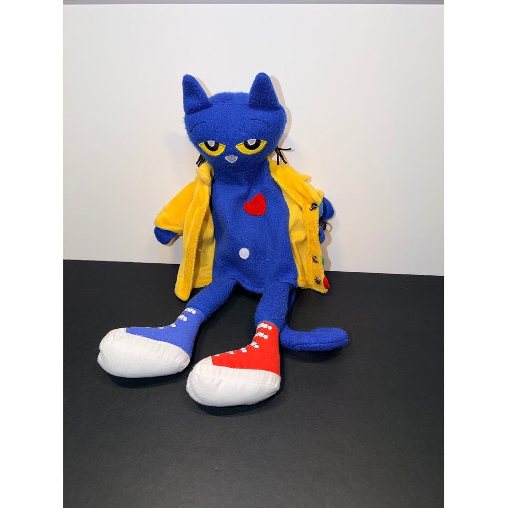 MerryMakers Pete the Cat Four Groovy‎ Buttons Plush Hand Puppet 14.5"